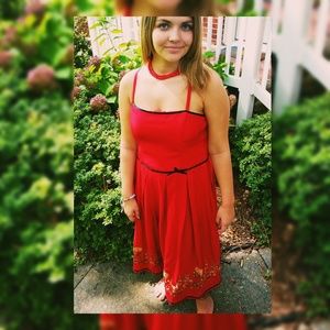 90's Silk Pinup Dress